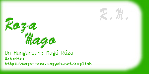 roza mago business card